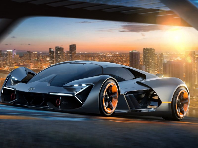 Die Lamborghini E-Sportwagen-Studie Terzo Millennio