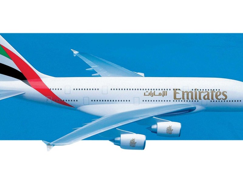 Illustration eines Emirates-Fliegers