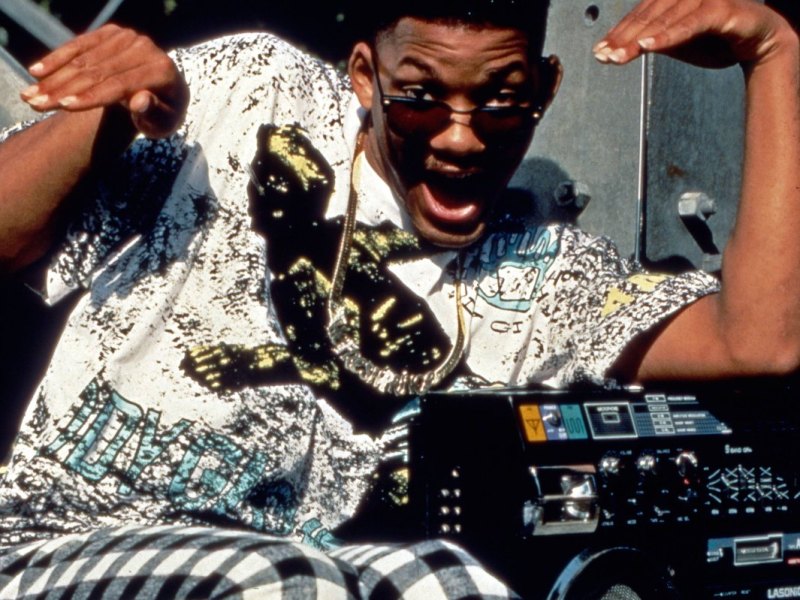 Will Smith mmit einem Ghettoblaster