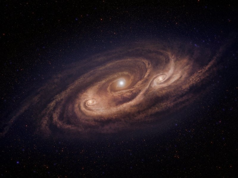 Die als "Monster" bezeichnete Galaxie AzTEC-1 (Illustration)