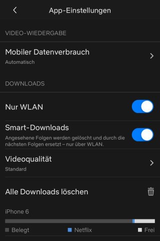 Netflix Smart Downloads aktivieren