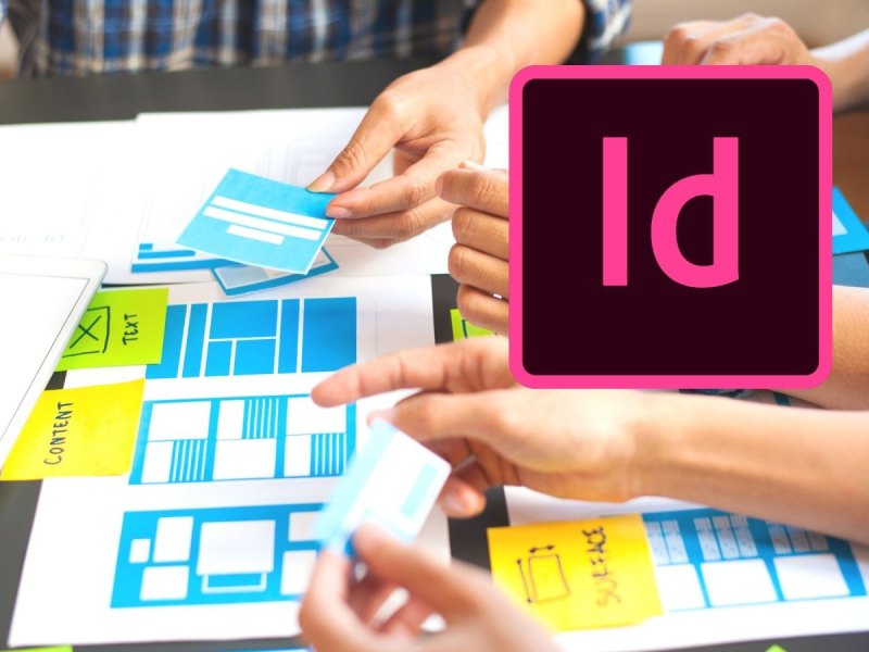 Webseitenplanung und das InDesign-Logo