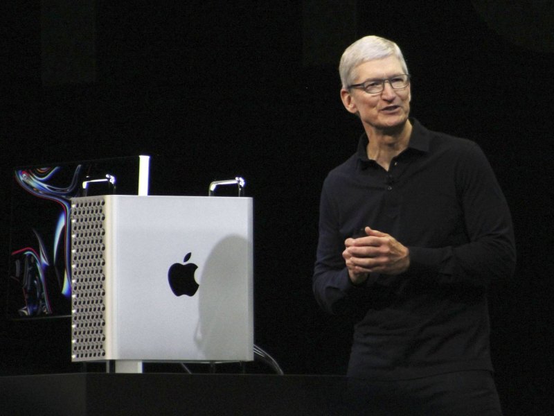 Tim Cook bei der Präsentation des neuen Mac Pro auf der diesjährigen WWDC