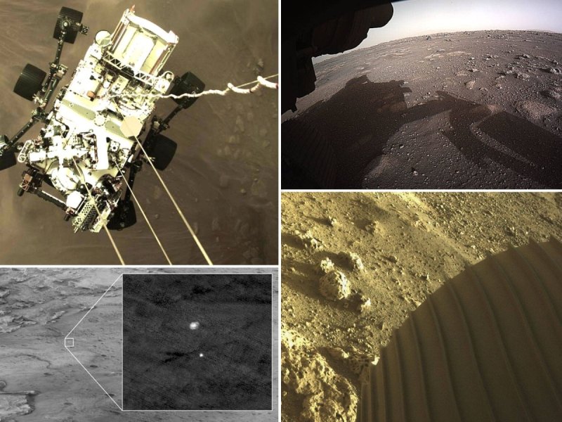 Marslandung eines Rovers Perseverance der NASA