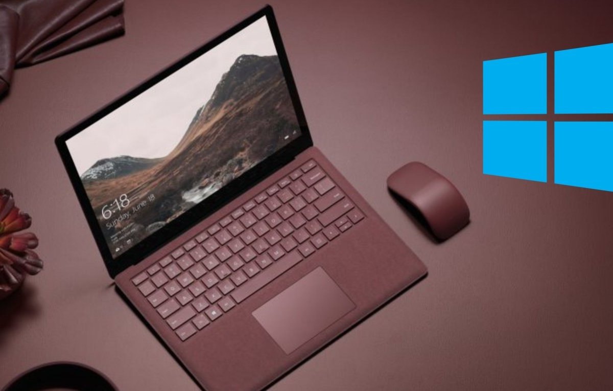 Microsoft Surface Laptop mit Windows Logo