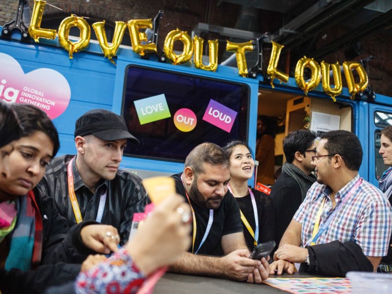 Das Motto der re:publica 17: "Love Out Loud". Es ging um Hass und Liebe im Netz.