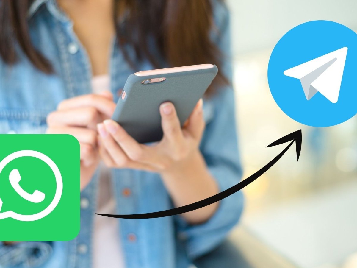 Telegram- und WhatsApp-Logo.