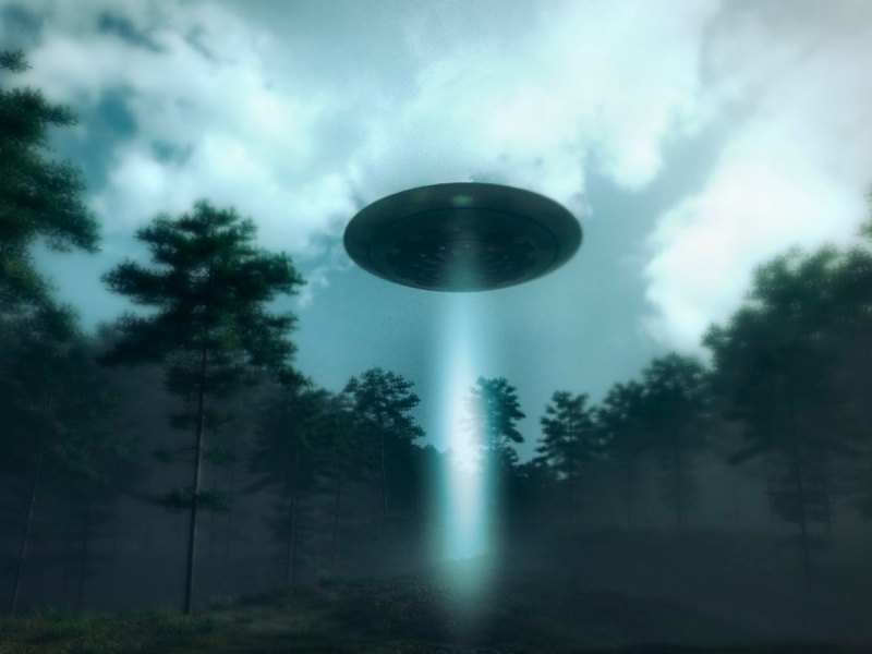 Illustration eines UFOs.