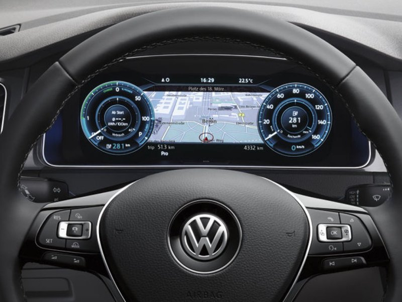 VWs e-Golf Innenraum