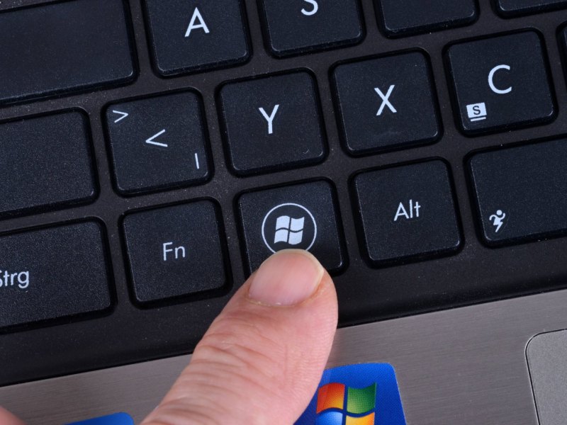Windows-Symbol auf einer Tastatur