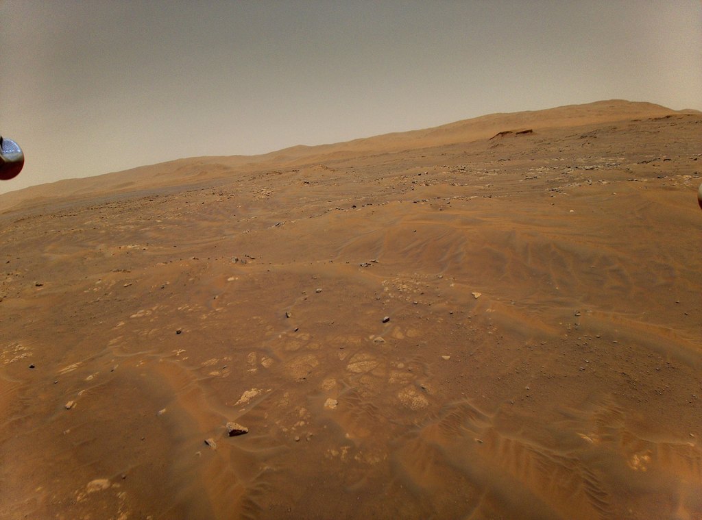 Vogelperspektive der Region Séítah auf dem Mars