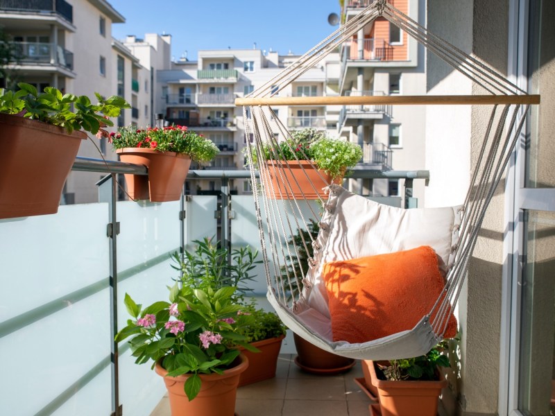 Sonne auf dem Balkon