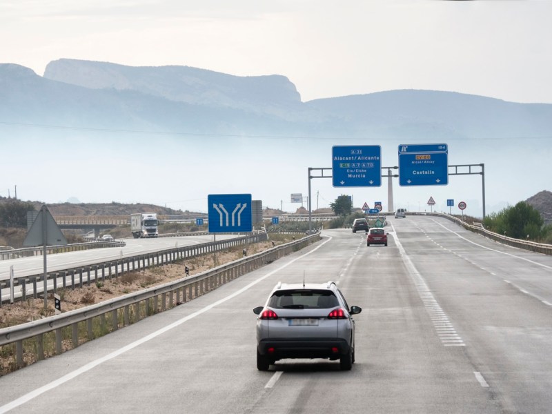 Auto auf der Autobahn