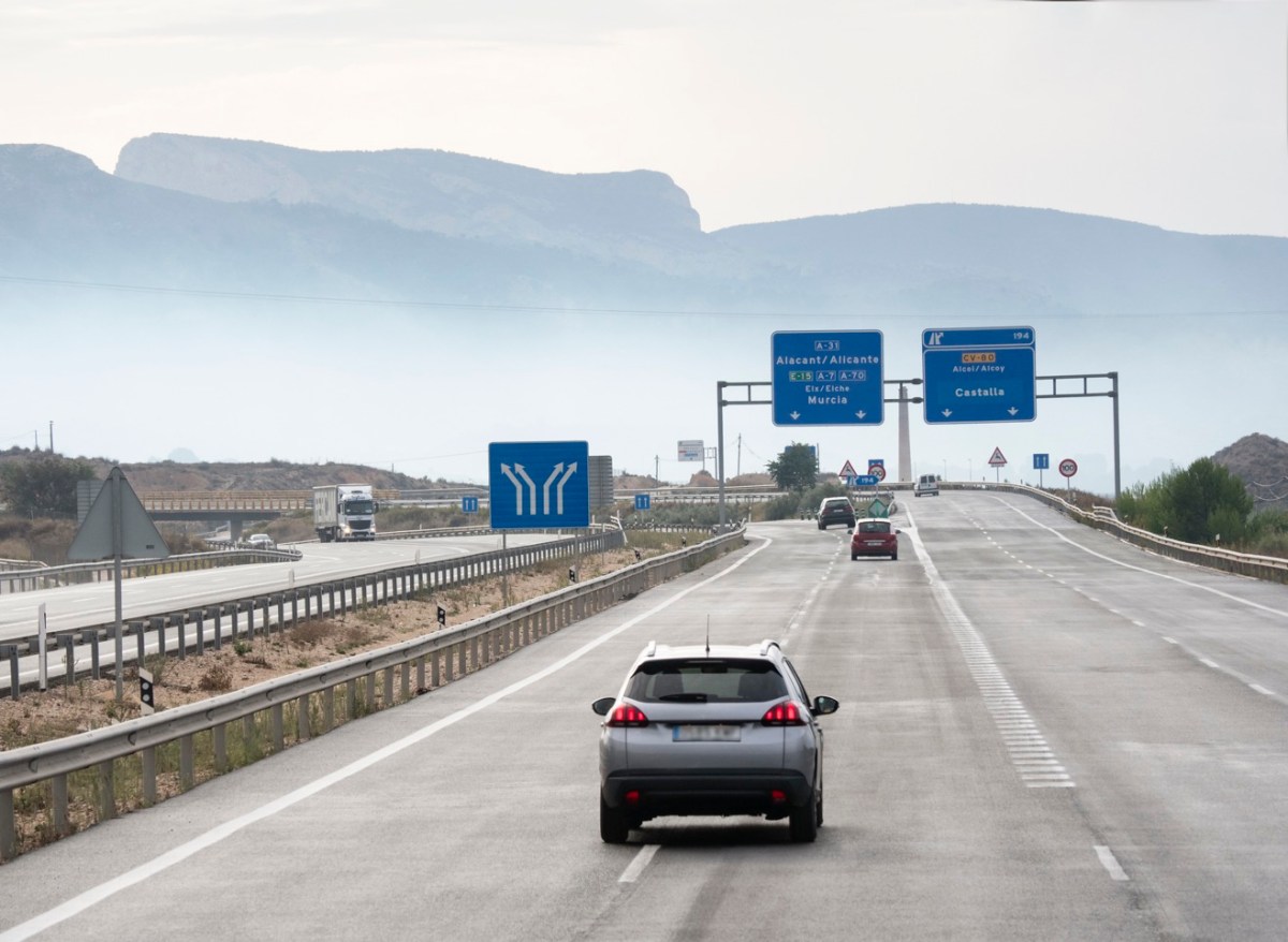 Auto auf der Autobahn