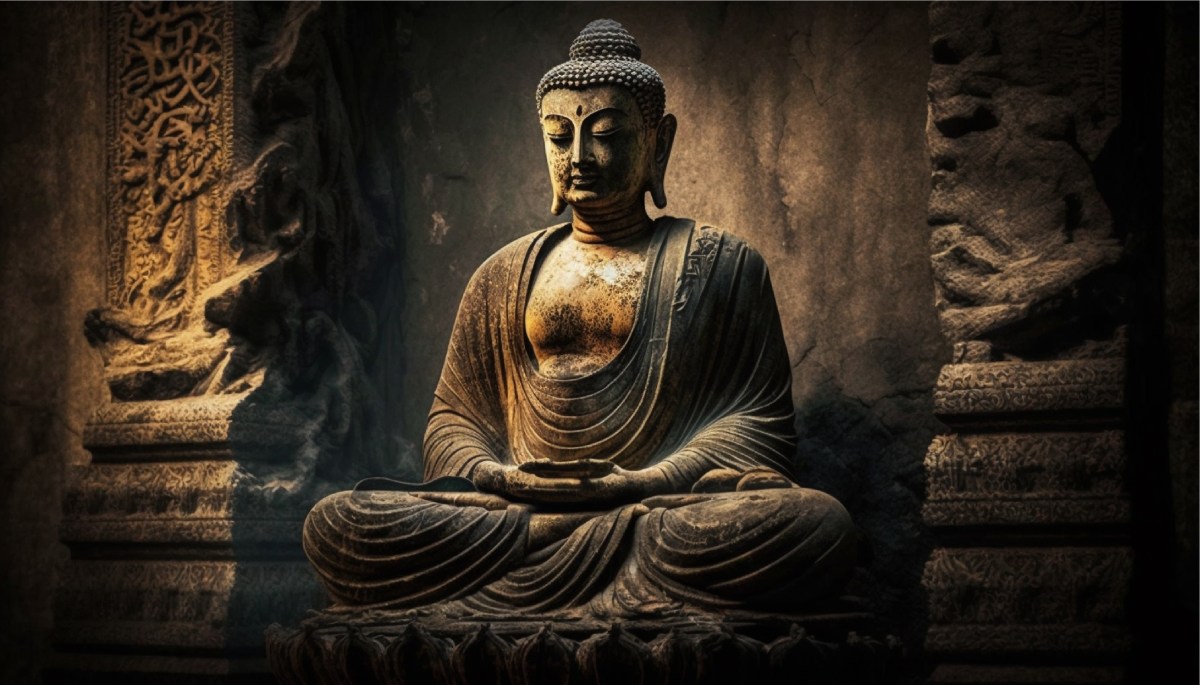 Buddha-Statue in einem Tempel