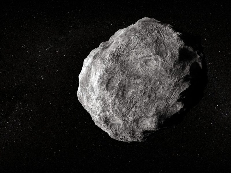 Asteroid im Weltall.