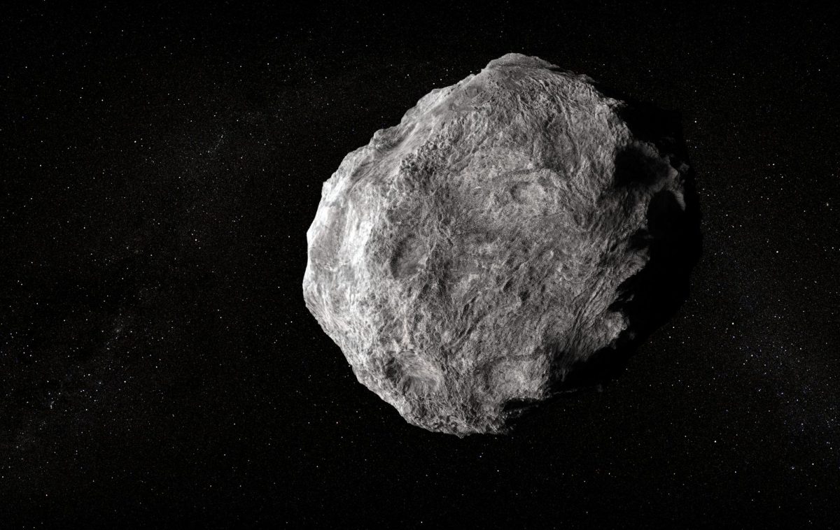 Asteroid im Weltall.