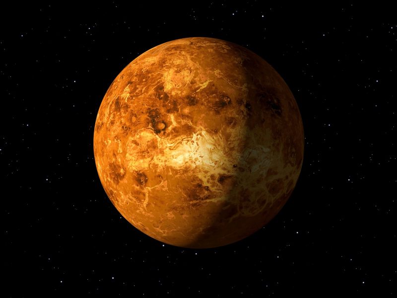 Der Planet Venus im Weltall.