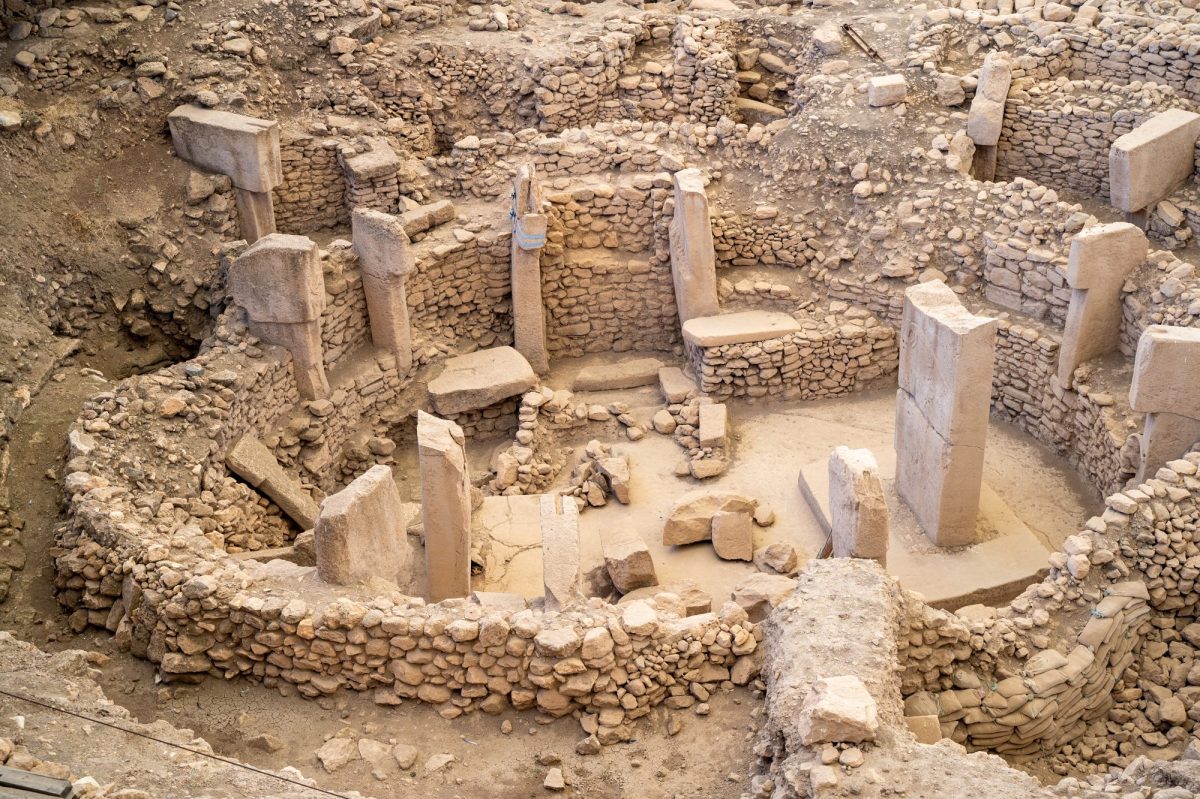 Die Ausgrabungsstätte von Göbekli Tepe.