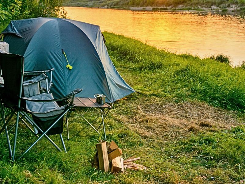 Günstiges Campen am See