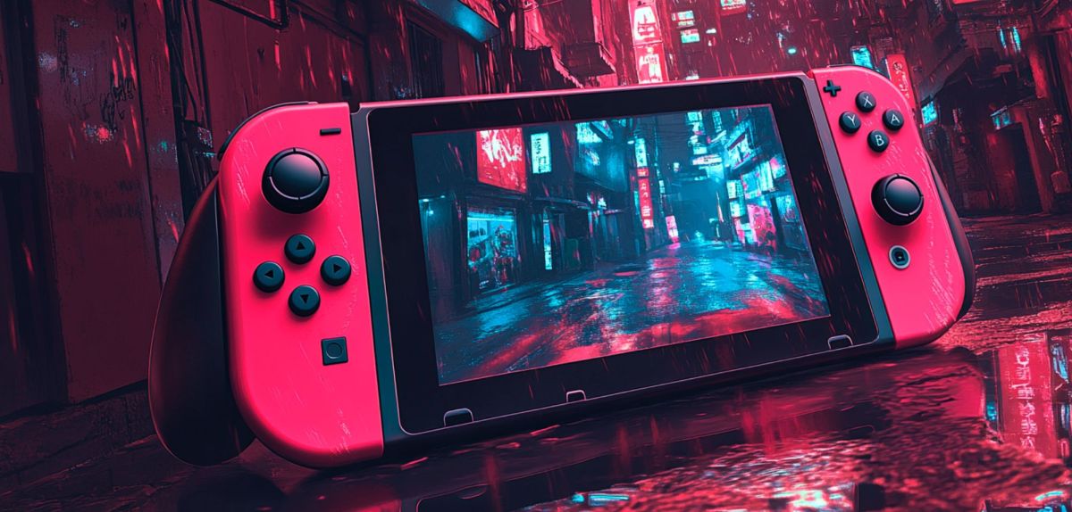 KI-generiertes Bild einer Nintendo Switch 2