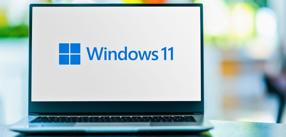 Windows 11-Logo auf Rechner