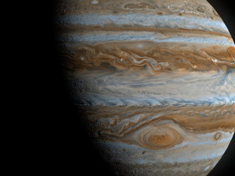 Jupiter im Weltall.