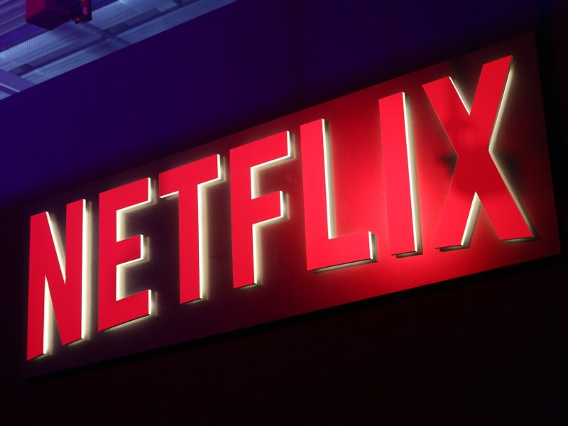 Netflix Logo schwarzer Hintergrund