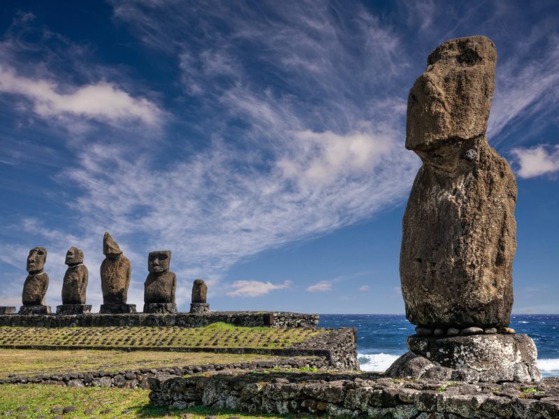 Moai-Statuen auf der Osterinsel