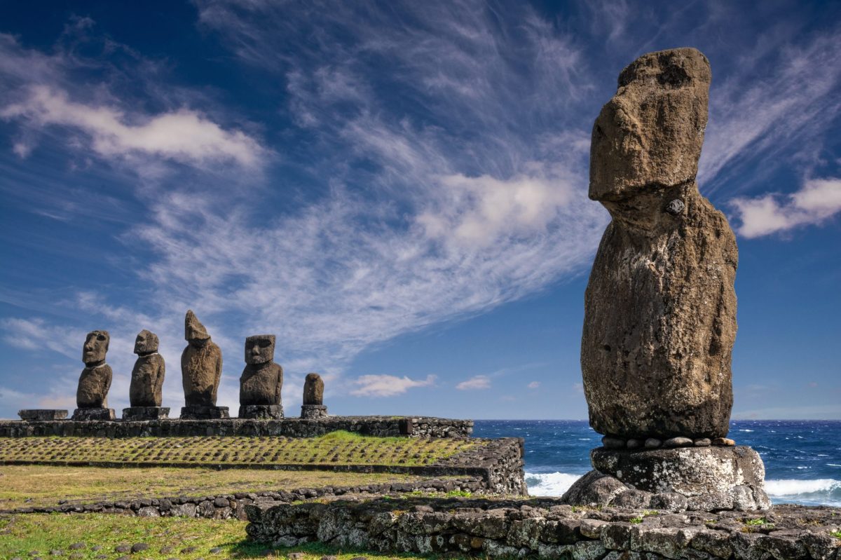 Moai-Statuen auf der Osterinsel