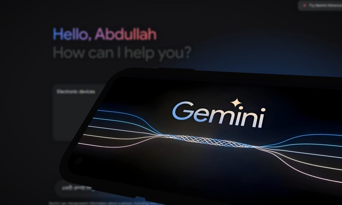 Google Gemini auf einem Smartphone.