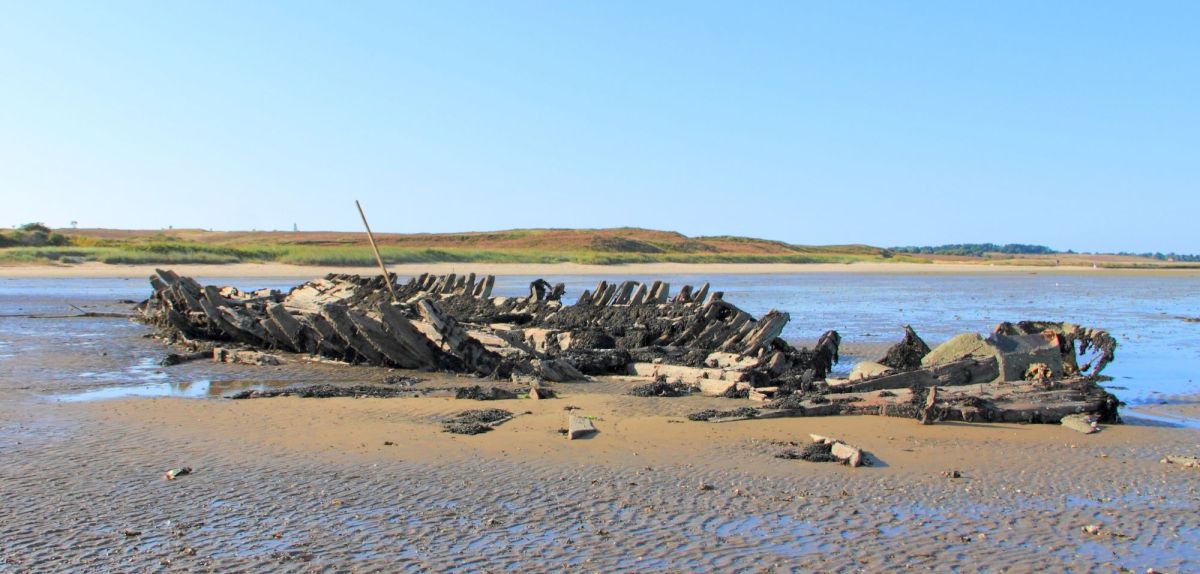 Schiffswrack auf Sylt.