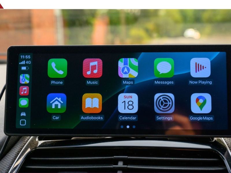 Apple CarPlay-Display in einem Auto