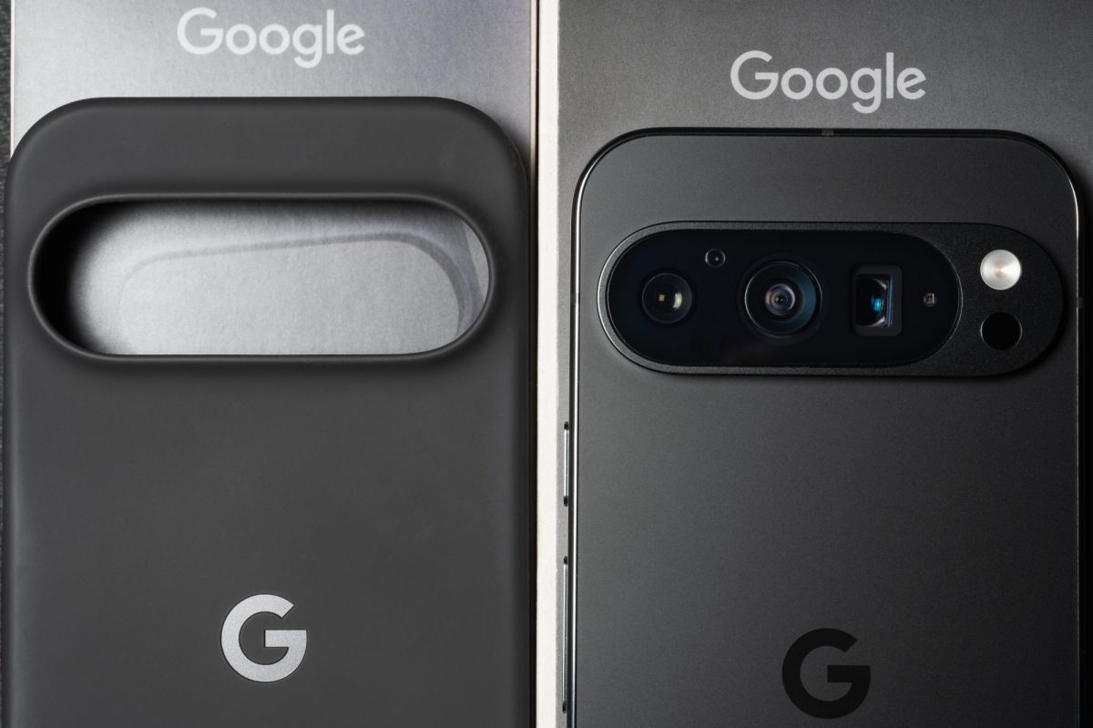 Google Pixel 9 Pro liegt neben einer entsprechenden SchutzhÃ¼lle