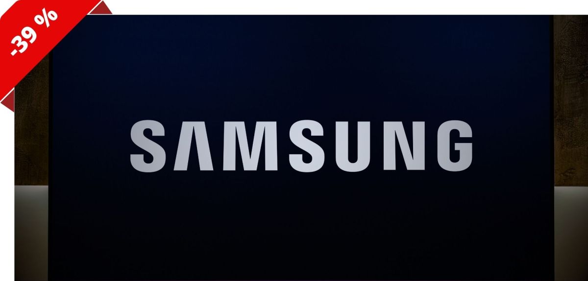 Nahaufnahme eines Samsung-Fernsehers