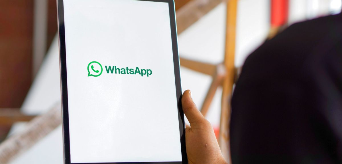 Logo von WhatsApp auf einem iPad