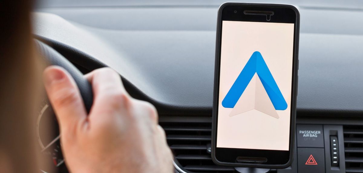 Android Auto auf einem Smartphone.