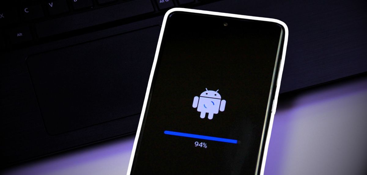 Android-Update auf einem Smartphones