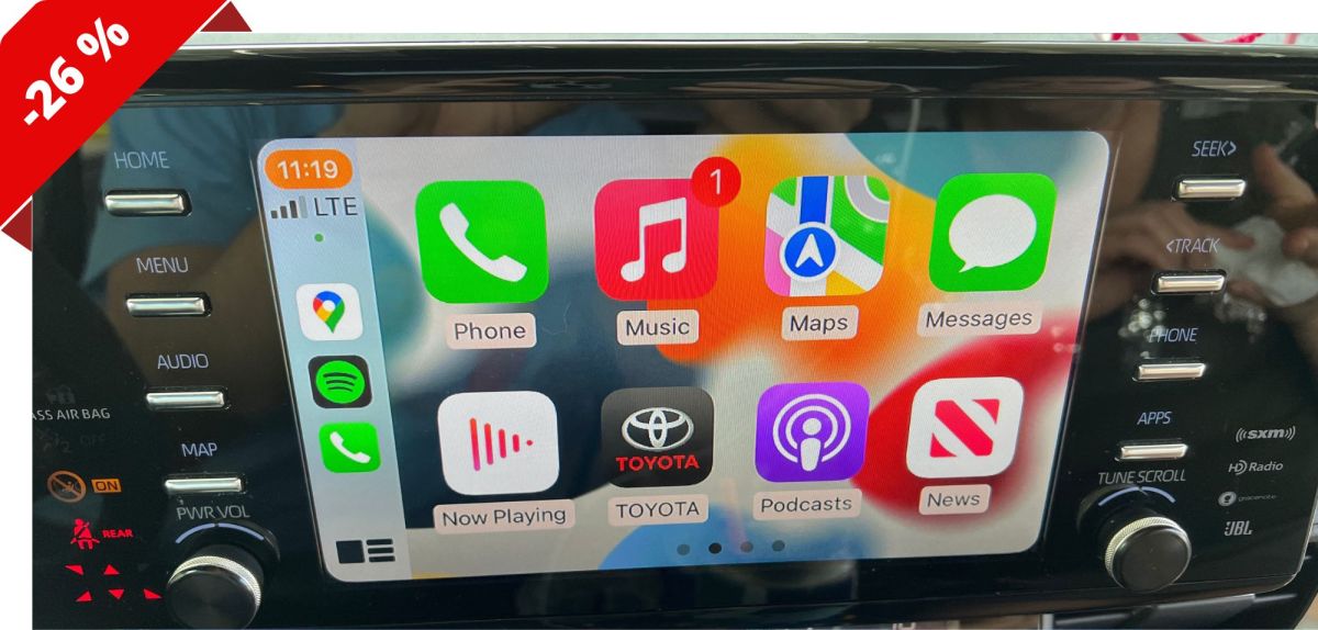 CarPlay auf einem Auto-Display