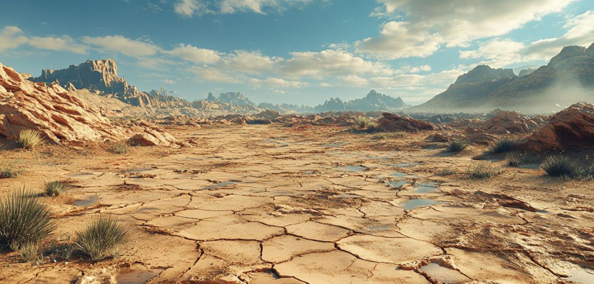 WÃ¼stenlandschaft als archÃ¤ologischer Fund (KI-generiertes Bild)